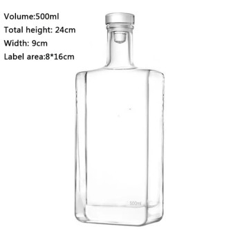 Square wine bottle MG4R03